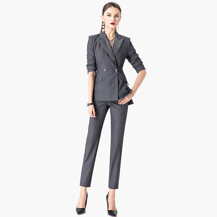 [R&N] Bộ vest nữ cao cấp RUINUO lệch tà thời trang