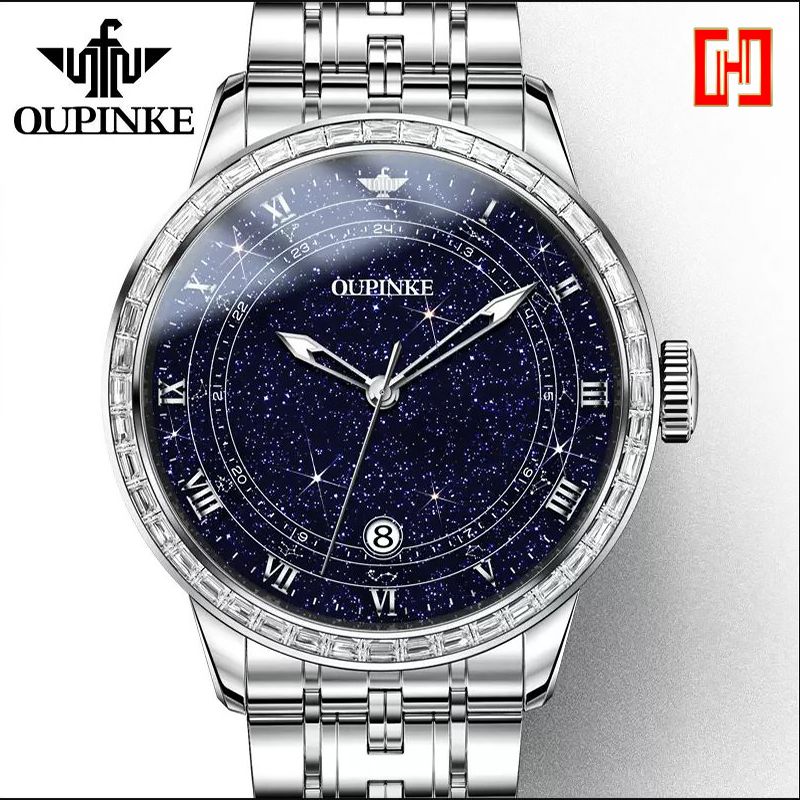 Đồng hồ cơ OUPINKE bản 12 chòm sao