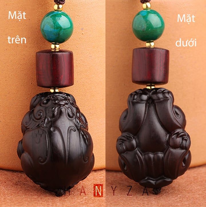 Móc treo gỗ đàn hương tỳ hưu tài lộc may mắn