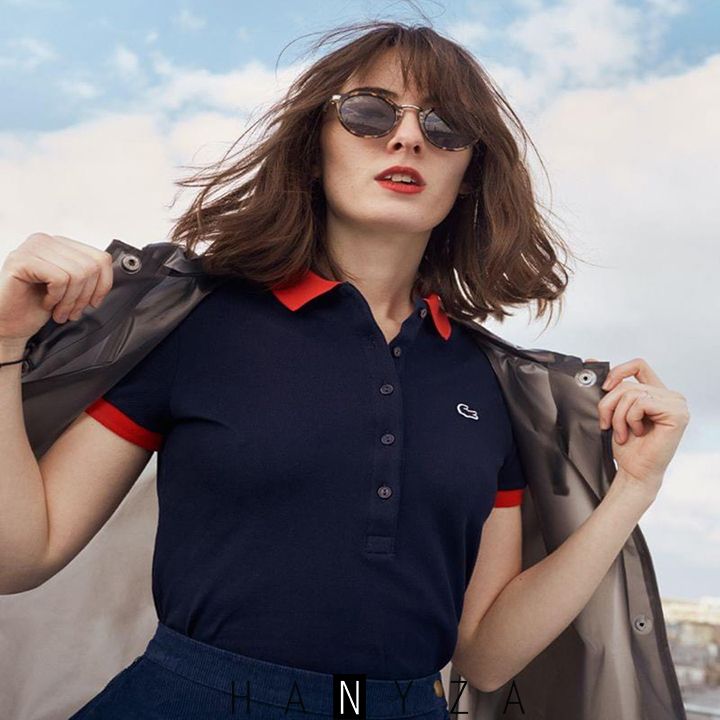 Áo polo nữ phối cổ màu TX017