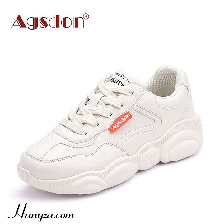 Giày thể thao nữ đế gấu cao 4cm Agsdon 9129