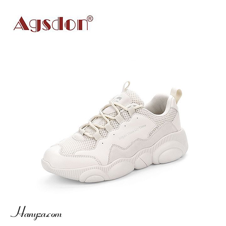 Giày thể thao nữ đế gấu Agsdon 9137