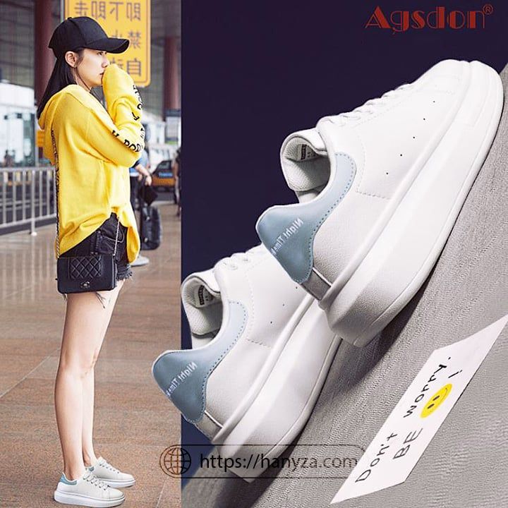 Giày thể thao nữ đế bánh mì 4cm Agsdon 5865