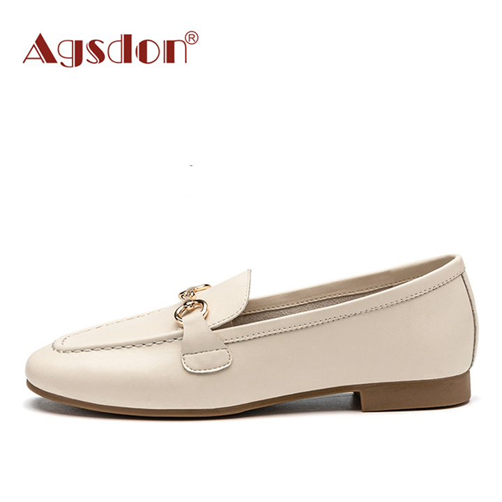 Giày lười nữ Agsdon miệng nông đế 2cm AG-50159