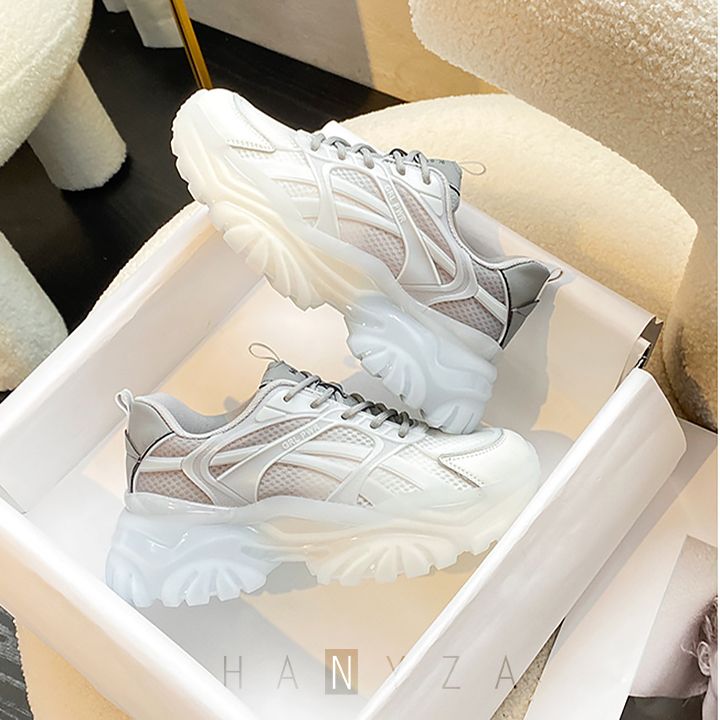 Giày thể thao nữ Agsdon đế 5.5cm phối màu Gradient