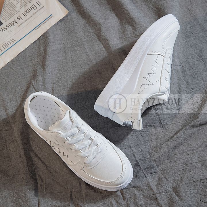 Giày thể thao nữ đế xuồng da PU J96