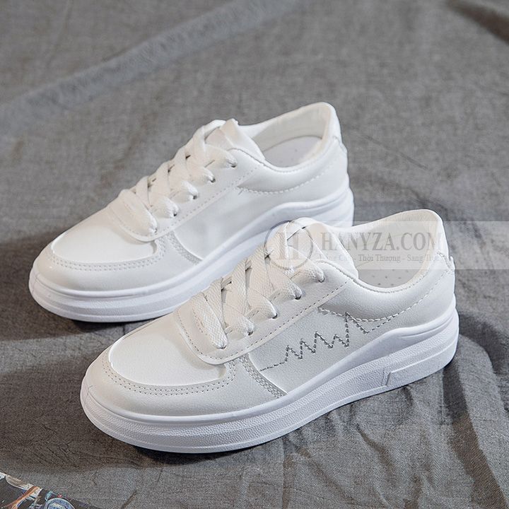 Giày thể thao nữ đế xuồng da PU J96