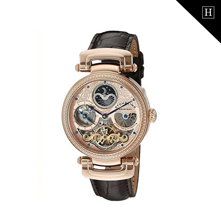 Đồng hồ Stuhrling Original Stulin 353A.334K14 chính hãng chạm rỗng mạ vàng 18k