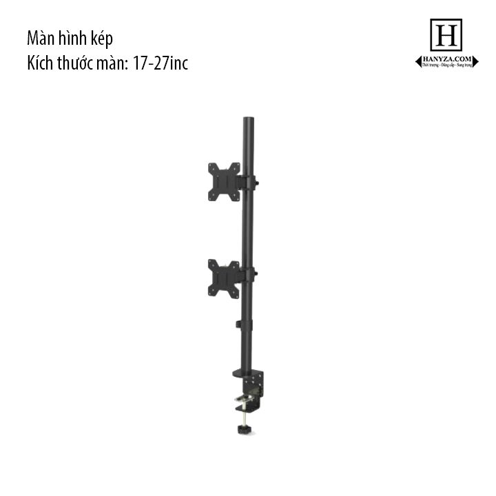 Tay đỡ màn hình kép, đa màn hình máy tính 17-27inc