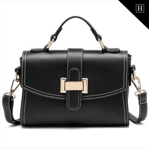 Túi Messenger nữ viền chỉ trắng 0767-7782.