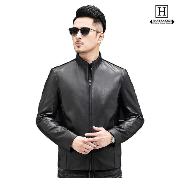 Áo khoác Betty Fan nam da cừu dáng ngắn