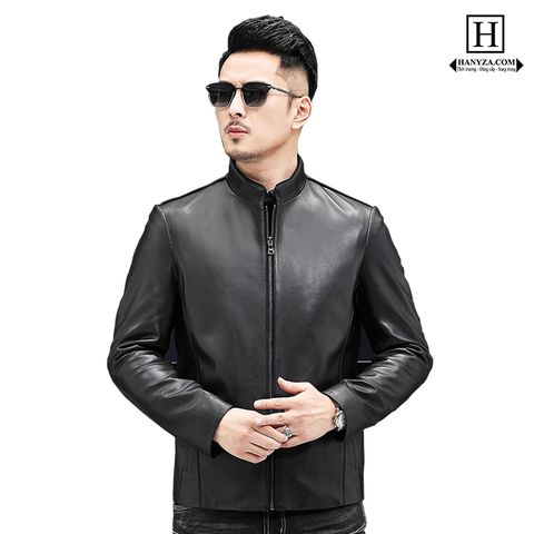 Áo khoác Betty Fan nam da cừu dáng ngắn