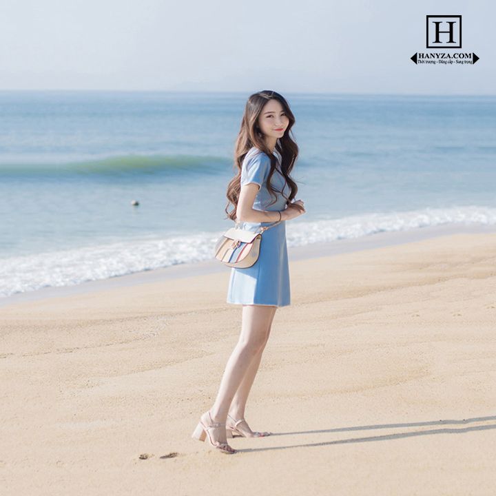 Váy nữ eo thon mùa hè mới Slim Sanya