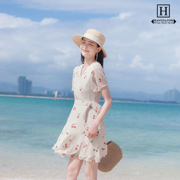 Váy cherry cổ peter  Xưởng May Bích Ngọc
