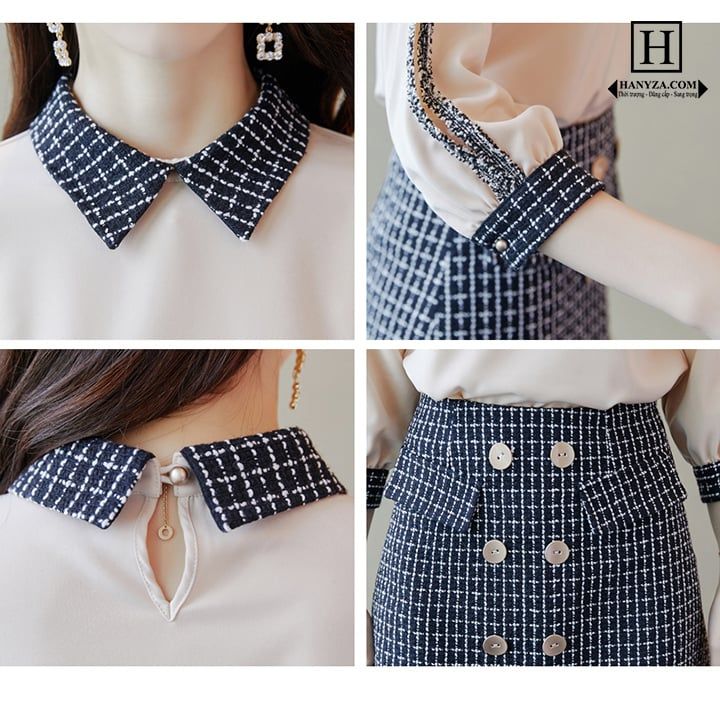Váy 2 mảnh nữ tay lỡ cách điệu  Hanyza Store