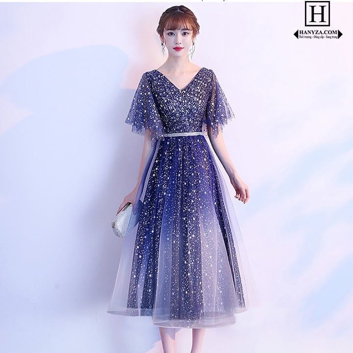 Váy đầm voan hoa tay cánh tiên  PANPANVN