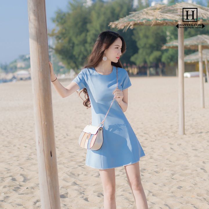 Váy nữ eo thon mùa hè mới Slim Sanya