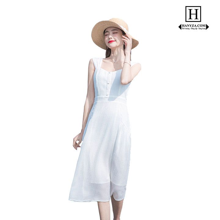 Váy dài nữ eo thon mỏng nhẹ Arlene