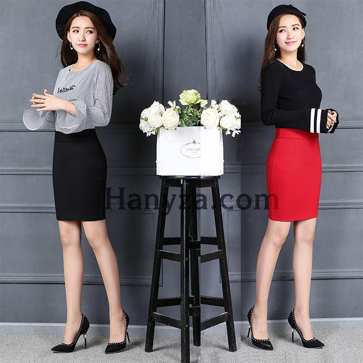 Váy nữ công sở eo cao B-009