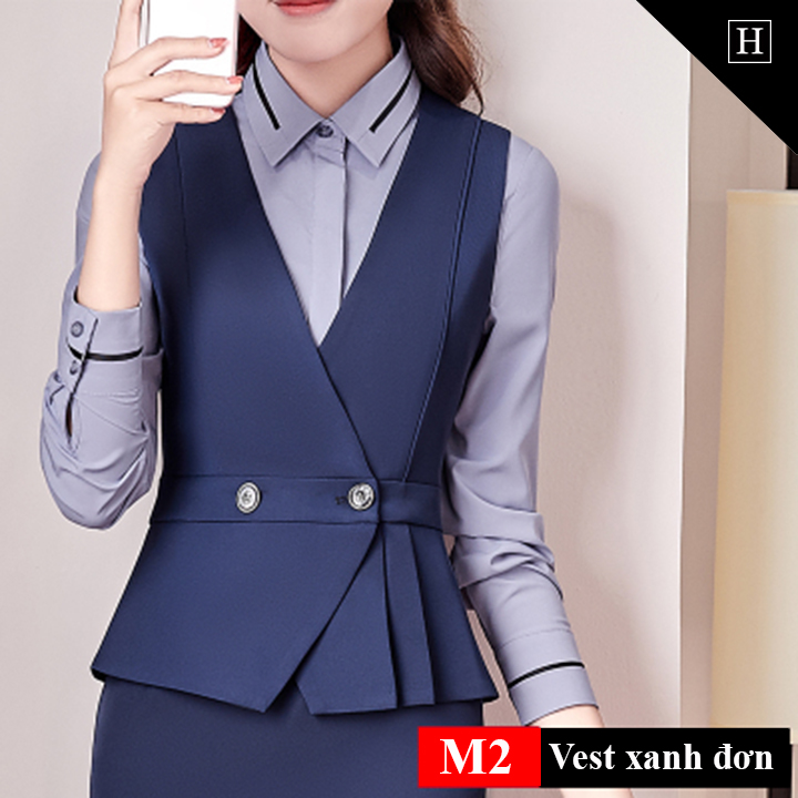 Áo vest công sở nữ dáng ngắn - Gile VS2