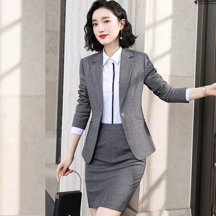 Bộ vest công sở nữ 3 mảnh thanh lịch