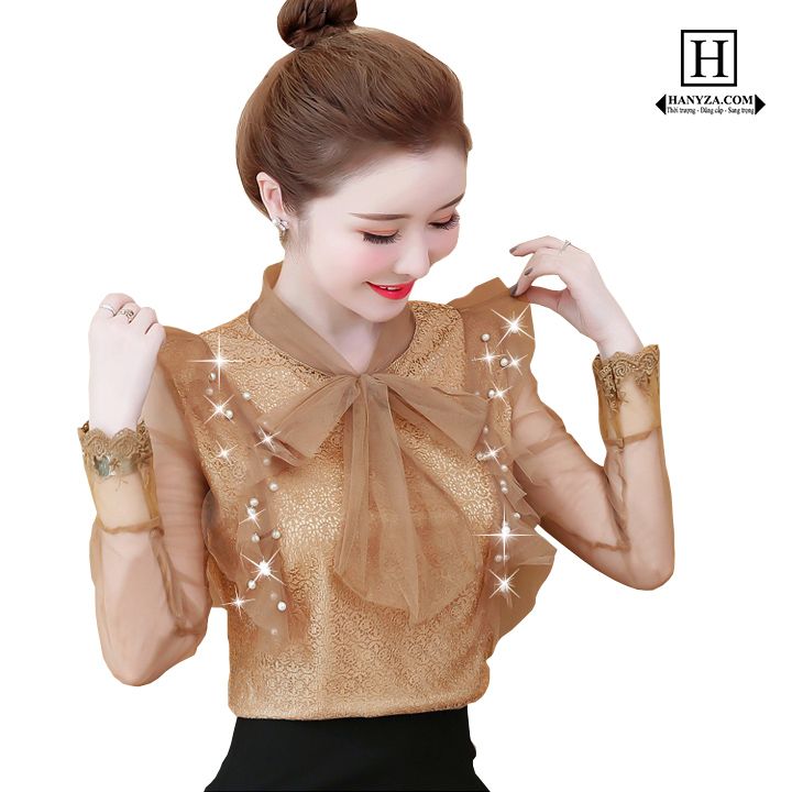 Áo Sơ Mi Voan Chiffon Cổ Nhọn Mẫu Mới Năm 2022 Trang Phục Nữ Thời Trang  Trang Phục Mùa Thu Trang Phục Tay Dài Áo Sơ Mi Nữ Kiểu Tây Đẹp  MixASale