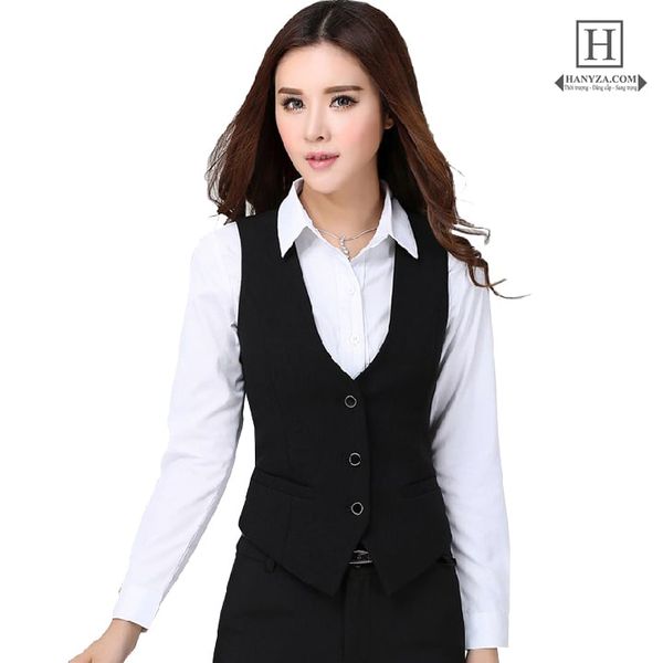 Áo gile công sở nữ 3 khuy