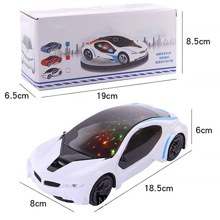 Xe ô tô điện tự động phát ánh sáng, âm nhạc vui nhộn