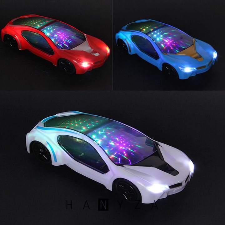 Xe ô tô điện tự động phát ánh sáng, âm nhạc vui nhộn