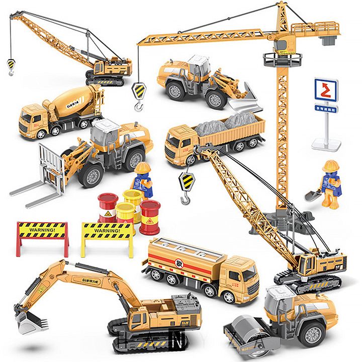 Sàn xe đồ chơi cho bé mô phỏng công trình xây dựng