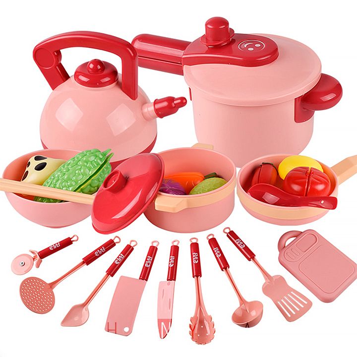 Đồ chơi trẻ em mô phỏng bộ dụng cụ nấu ăn 16 chi tiết