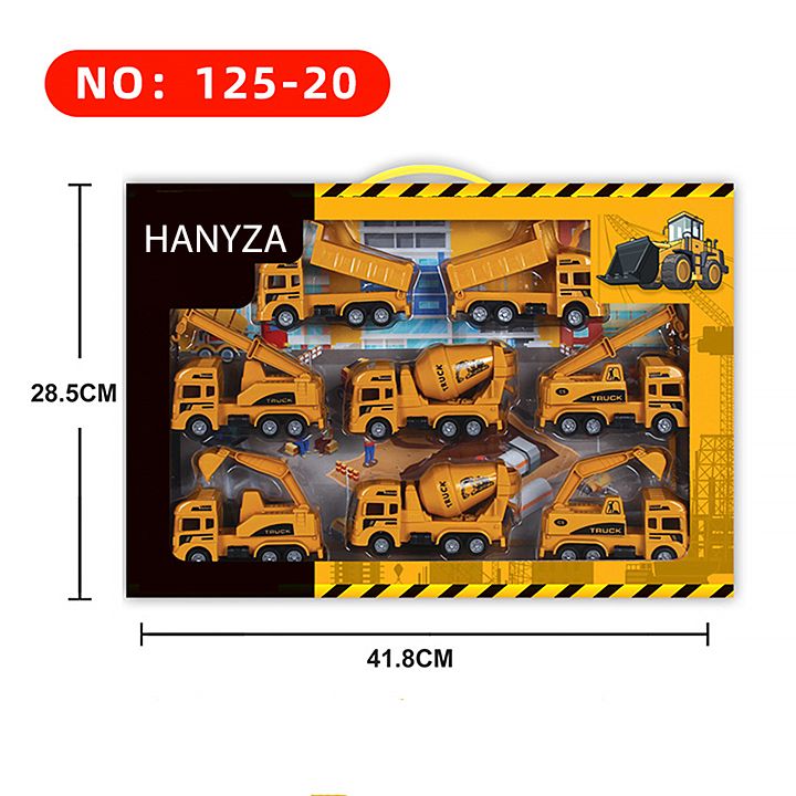 Bộ xe đồ chơi trẻ em mô phỏng công trình xây dựng GLW 120