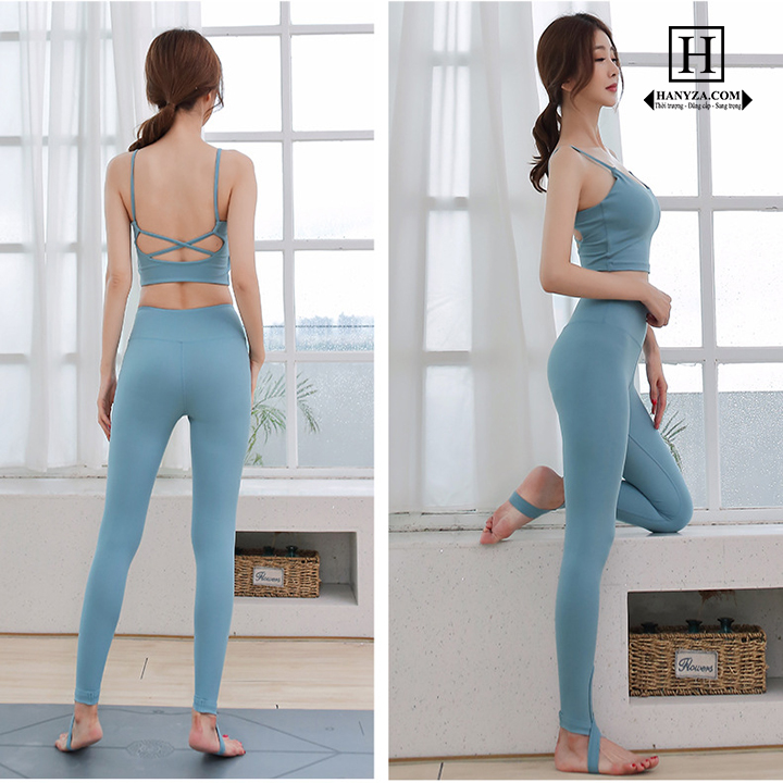 Bộ thể thao nữ Yoga Bra đai chéo 9015