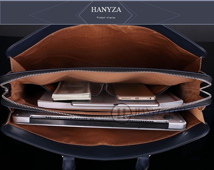 Cặp xách nam da bò khóa mật khẩu nâng cao