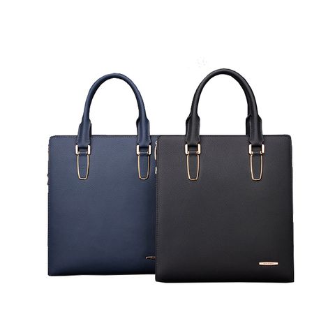 Cặp xách da bò nam JUE JIANG dáng dọc J06118-3