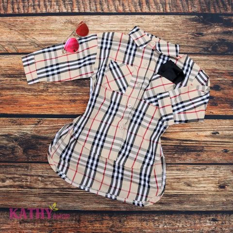 Áo sơ mi kẻ caro dài tay cho bé từ 7 đến 10 tuổi cực  Honikids