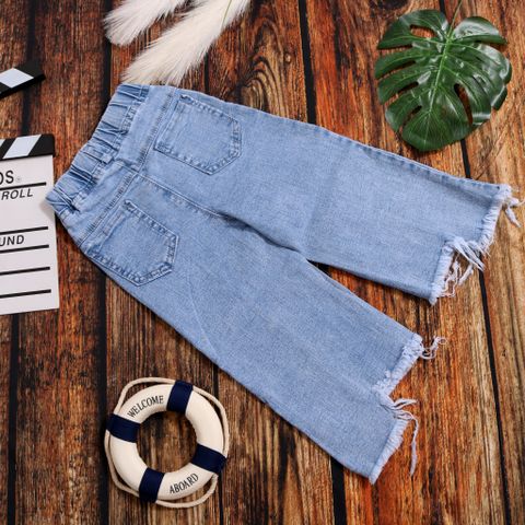 Quần Jeans lửng sole bé gái cực cá tính 