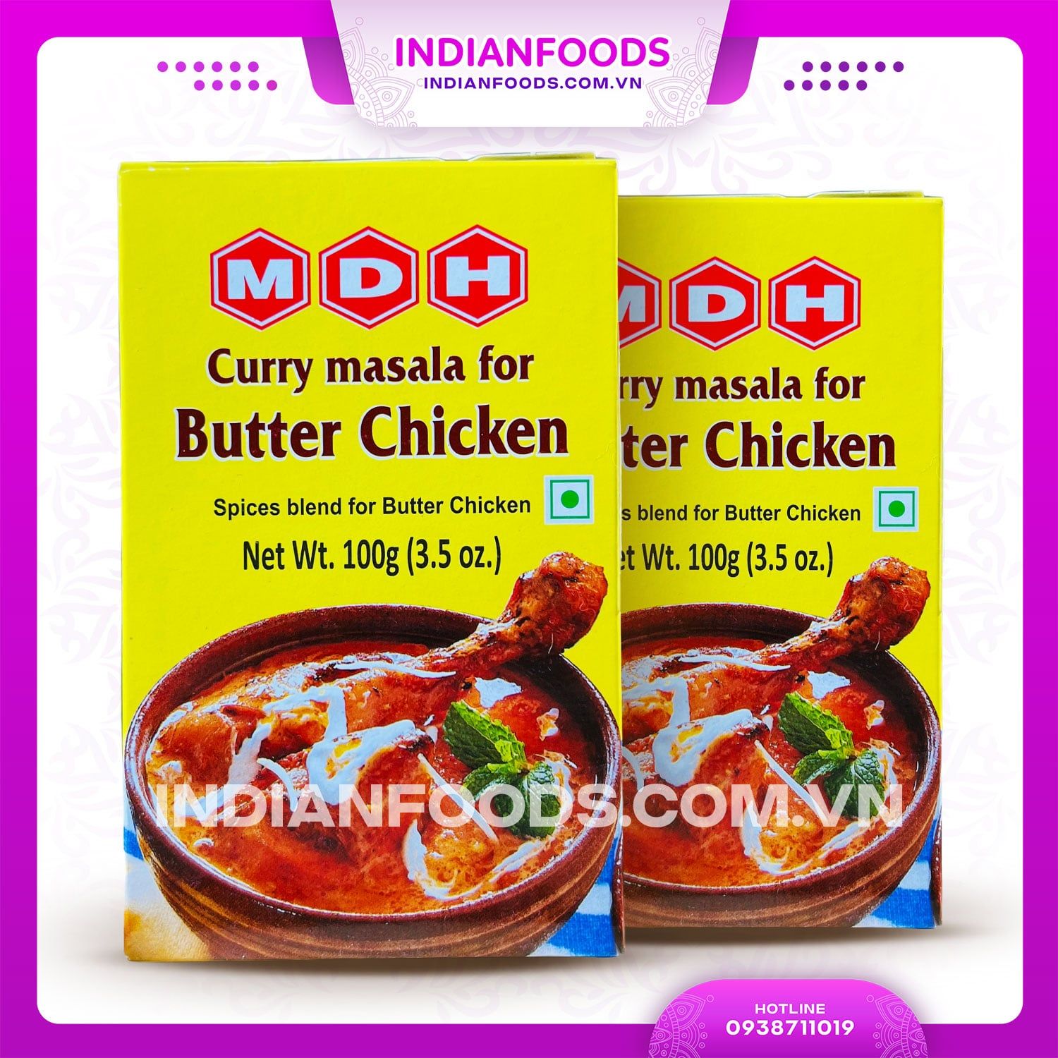bot gia vi ca ri bo ga an do mdh butter chicken curry masala 100gr