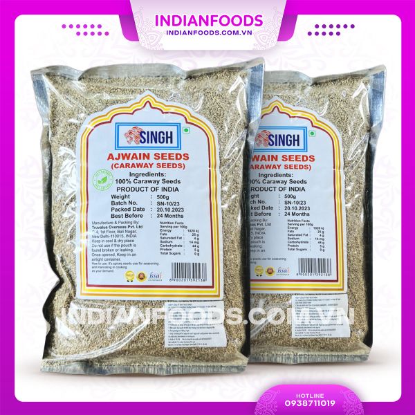  Hạt Carom/ Ajwain Ấn Độ Ajwain/Caraway Seed 100gr 