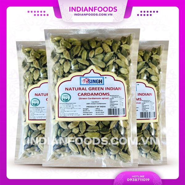 Thảo quả xanh/ Hạt bạch đậu khấu Ấn Độ