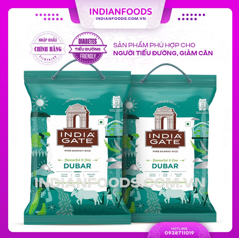 gao-hat-dai-an-do-india-gate-dubar-basmati-rice-phu-hop-nguoi-tieu-duong-giam-can-5kg