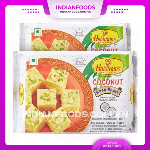 Bánh ngọt HALDIRAMS Soan Papdi Coconut