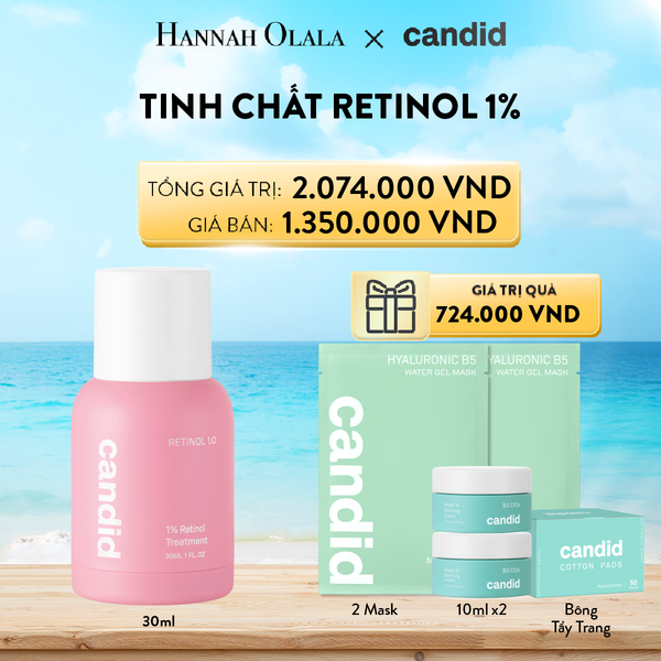 DEAL 11 BACKUP: TINH CHẤT RETINOL 1.0% GIẢM NẾP NHĂN, TĂNG ĐỘ ĐÀN HỒI DA, CẢI THIỆN ĐỀU MÀU DA 