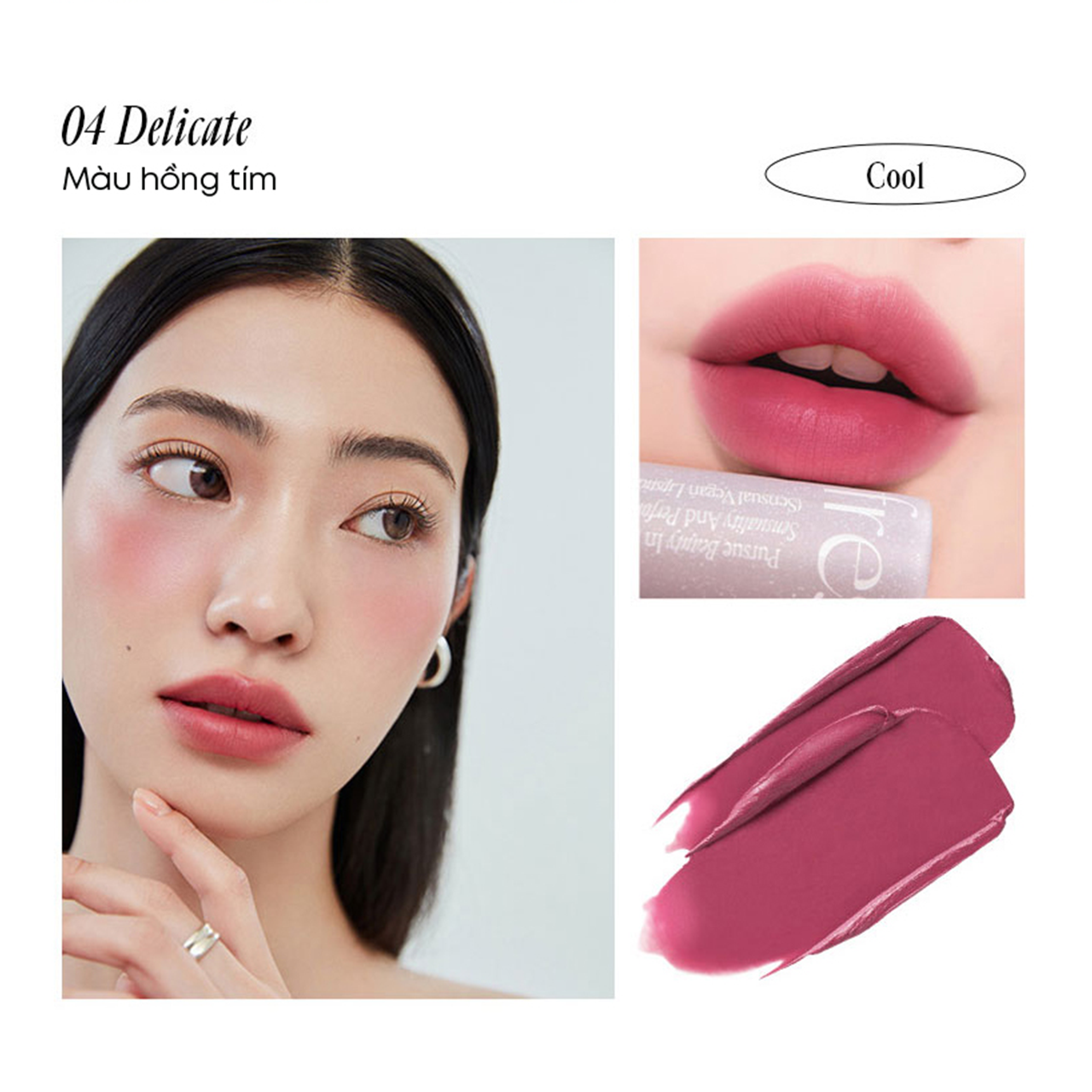  C66_DEAL 4: [DUY NHẤT 28.6] SON THỎI FRESHIAN THUẦN CHAY MỊN MÔI SENSUAL VEGAN LIPSTICK BLUR 3.3G MUA 1 TẶNG 2 