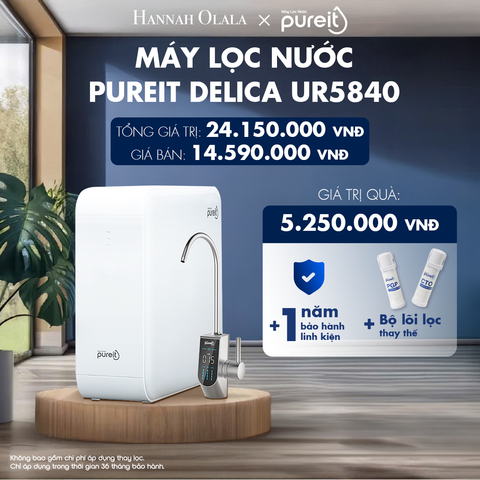  H129_DEAL 3: MÁY LỌC NƯỚC ÂM TỦ BẾP PUREIT DELICA UR5840 