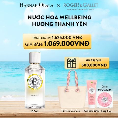  A171_Deal 1: NƯỚC HOA ROGER&GALLET WELLBEING 100ML 