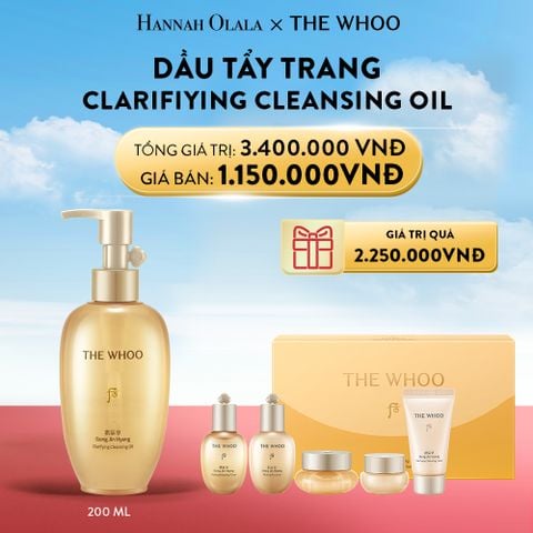  A16_DEAL 10: DẦU TẨY TRANG THE WHOO GONG JIN HYANG CLARIFIYING CLEANSING OIL 200ML 
