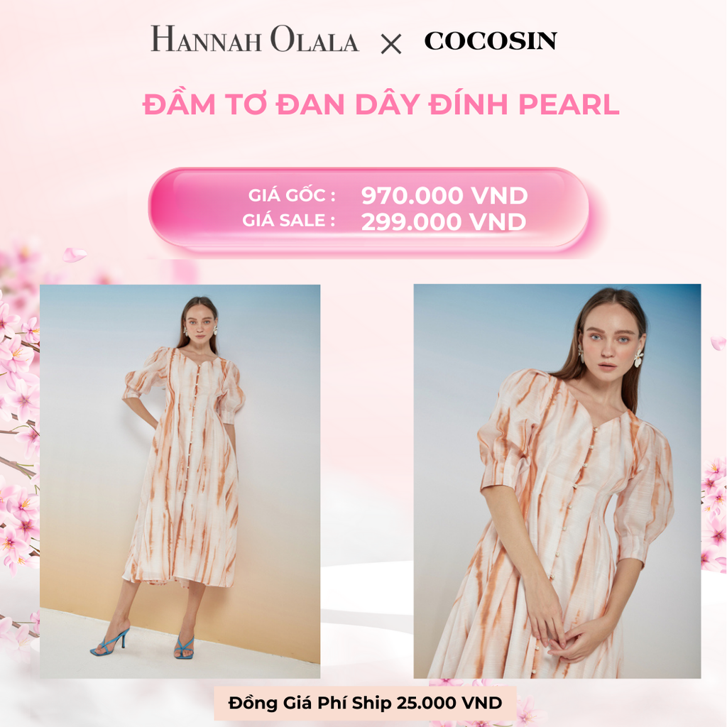  M458_DEAL 11: ĐẦM TƠ ĐAN DÂY ĐÍNH PEARL 