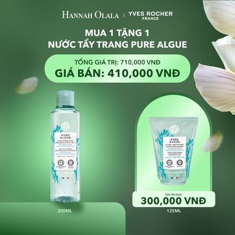  T5_DEAL 13: MUA NƯỚC TẨY TRANG PURE ALGUE 200ML TẶNG SỮA RỬA MẶT 
