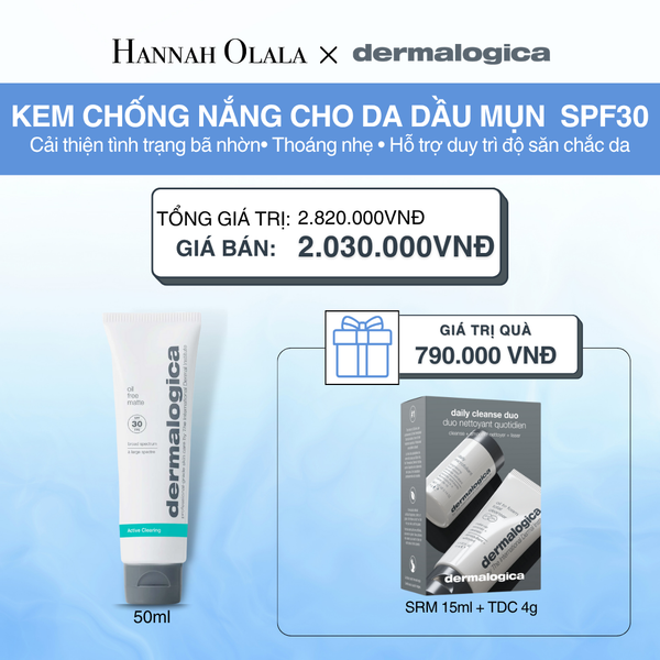  DEAL 15: KEM CHỐNG NẮNG CHO DA DÀU/ MỤN OIL FREE MATTE SPF30 - 50ML 